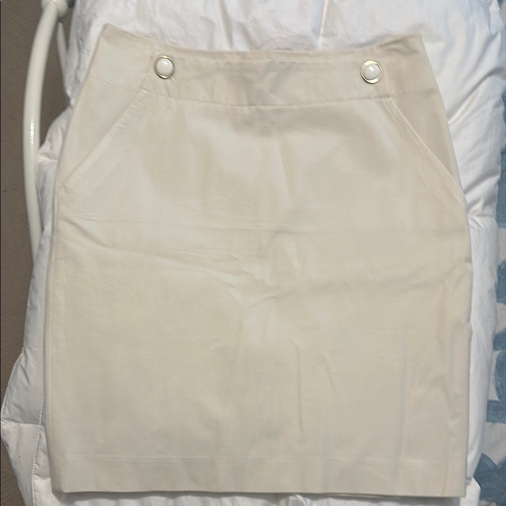 Banana Republic Cream Mini Skirt